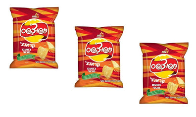 3X Elite Israeli Crunchy Tapuchips Salty Snack Kosher Original Taste 50 gr - KOSHERTOP